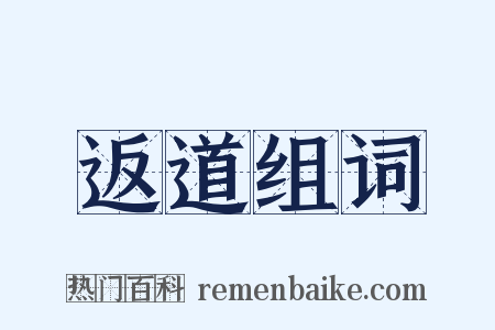 返道组词是什么意思的图片